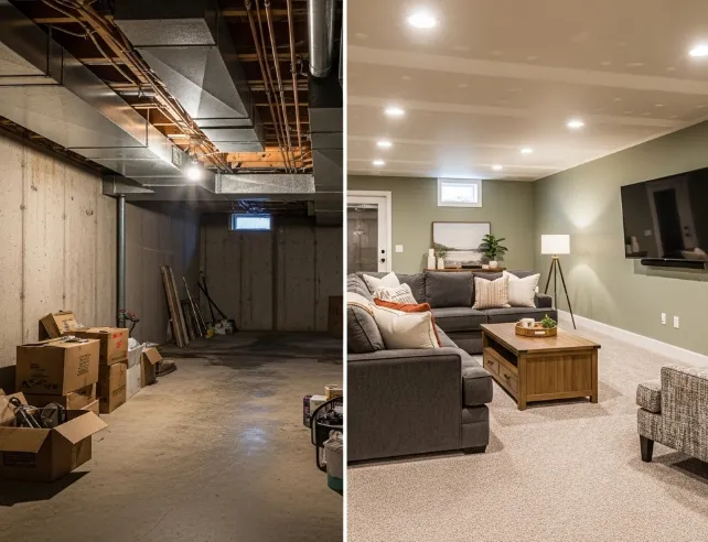 Completed project: Finished Family Basement